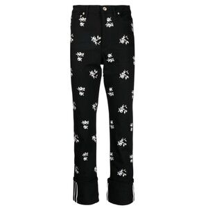 Erdem Nathanial Floral embroidered Boyfriends Jeans US 16